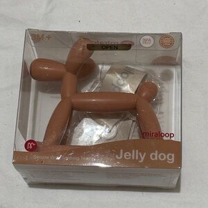 Jelly Dog Silicone Teething Toy - Brown